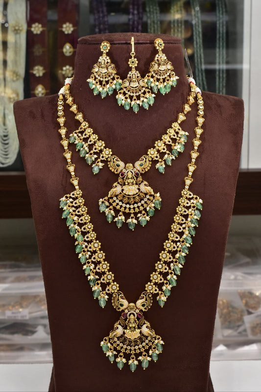 Lakshmi design Bridal set with earrings and tika