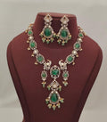 Peacock Design Victorian Finish Doublet Stone Kundan set