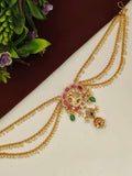 Jada Billa / Peacock Design Head Accessory With Pearl Chains