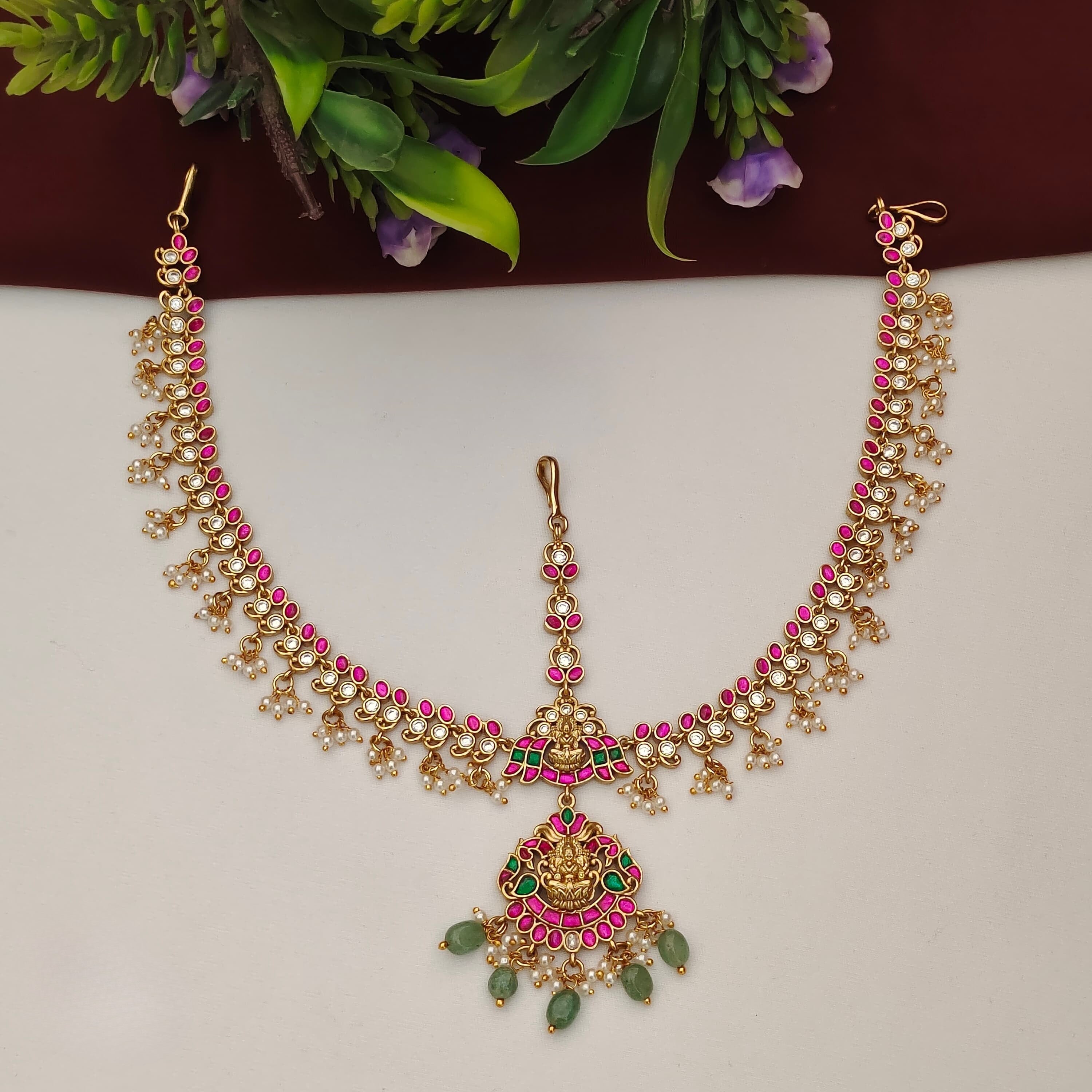 Head Accessory Jadau Kundan Mathapatti