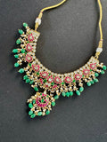 JadaunKundan Multicolor Necklace Set