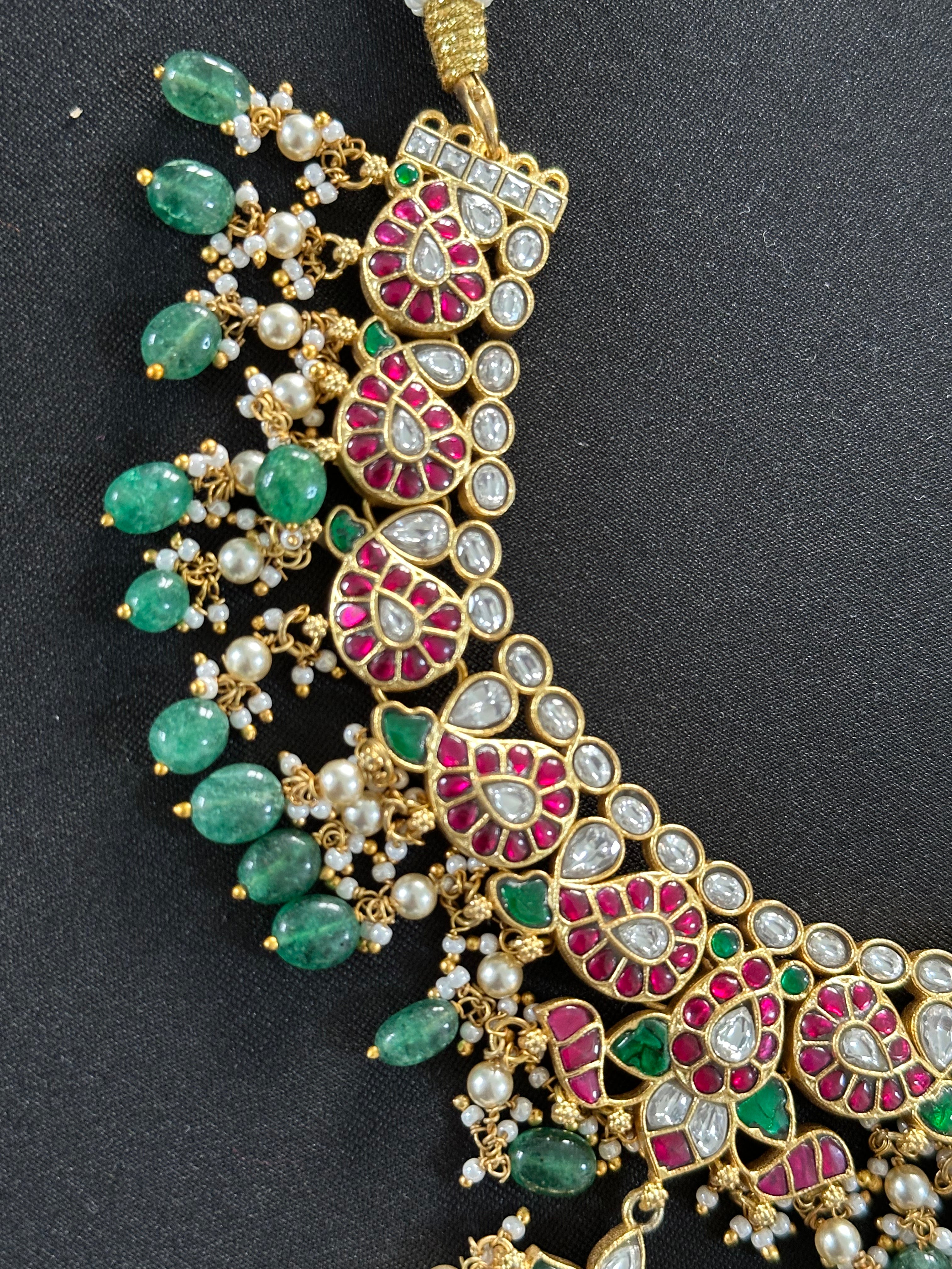 JadaunKundan Multicolor Necklace Set