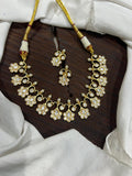 JadauKundan White Kundan Set with Pretty Studs
