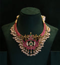 Peacock Design Hasli Jadau Kundan Set