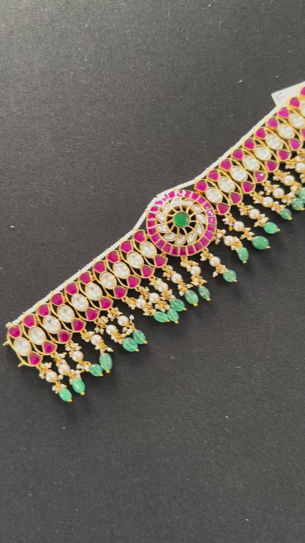 Jadau Kundan Multicolor Choker Set