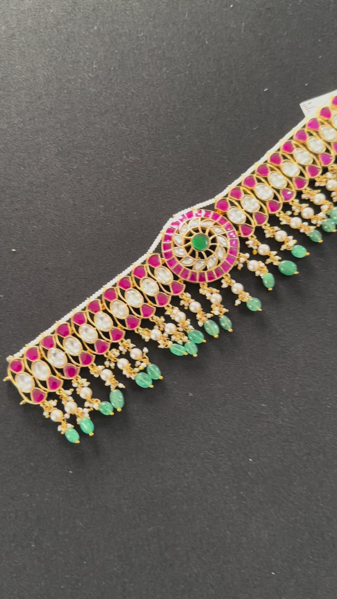 Jadau Kundan Multicolor Choker Set