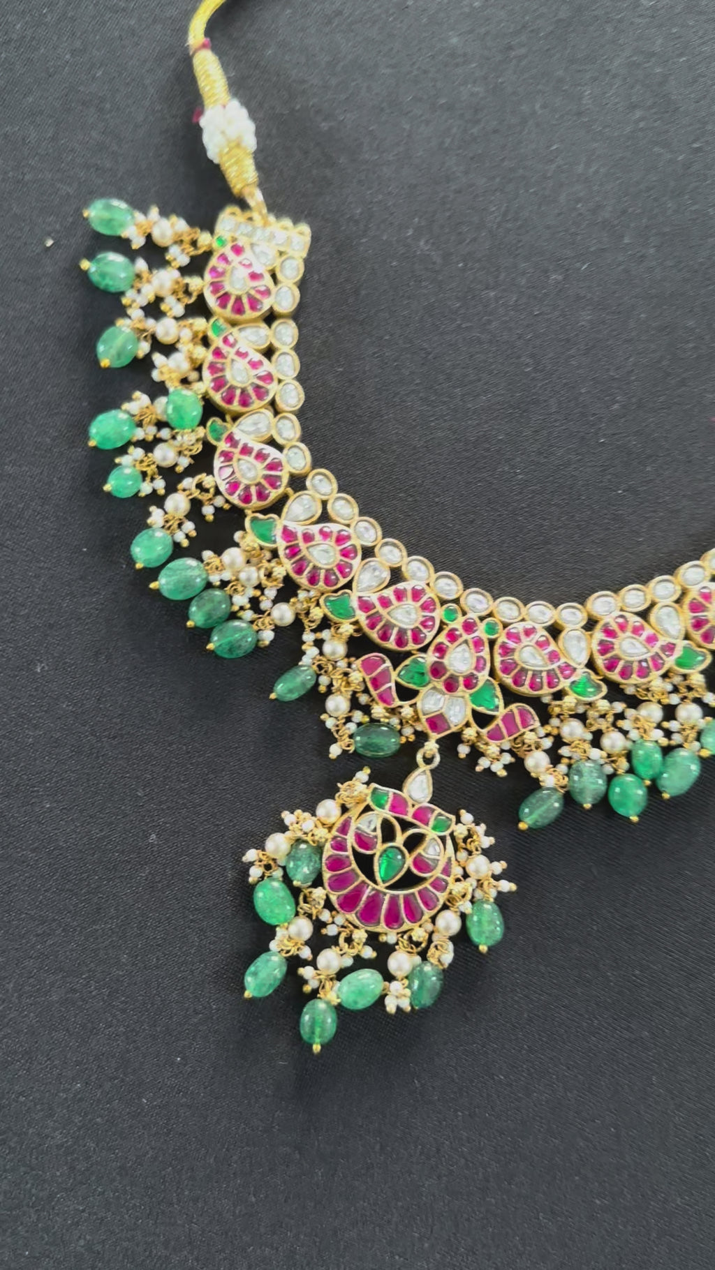 JadaunKundan Multicolor Necklace Set